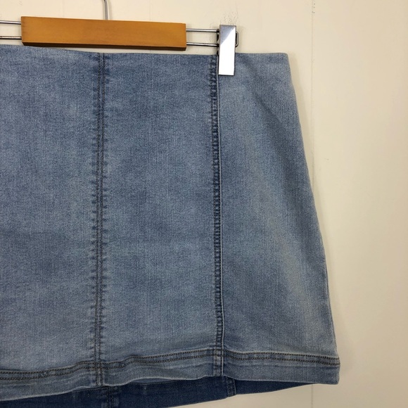 Wild Fable Seamed Denim Mini Skirt Sz 18 - Picture 5 of 9